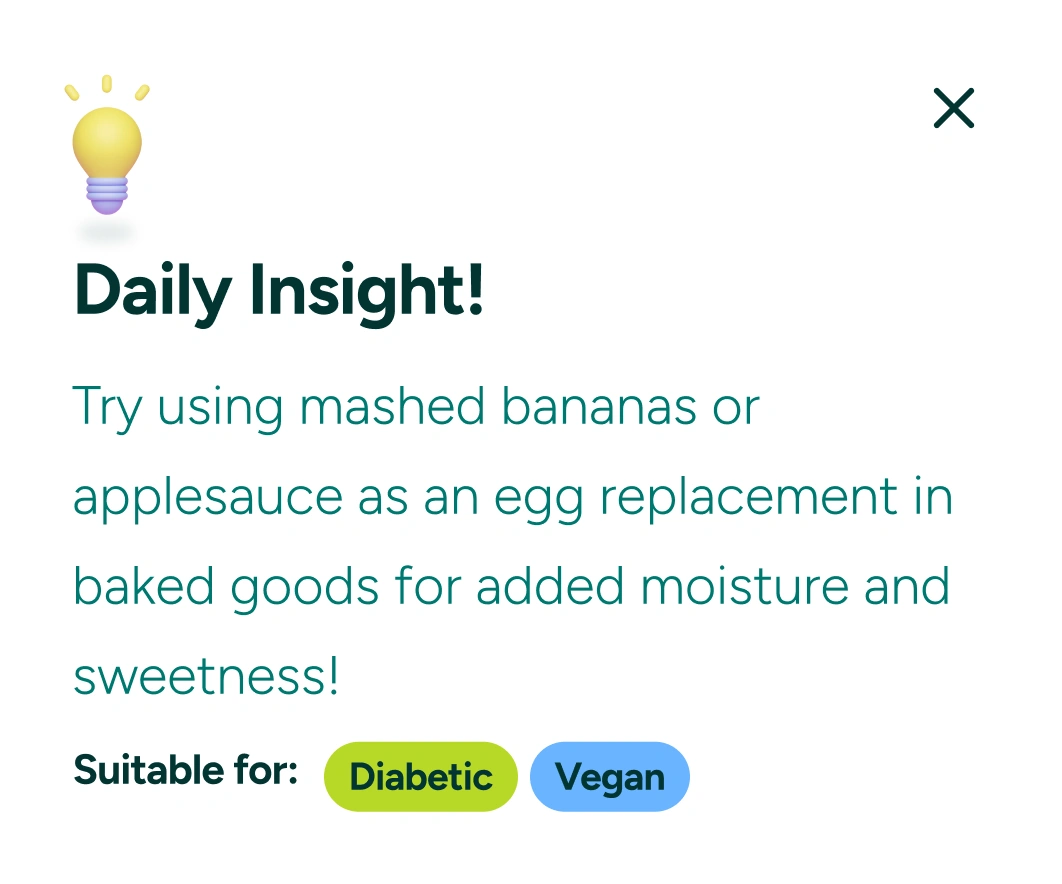 Bite Insight daily food insight screen with nutritional breakdown